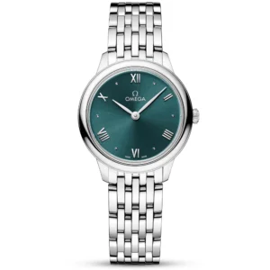 OMEGA De Ville Prestige 27.5mm Green Dial Ladies Bracelet Watch