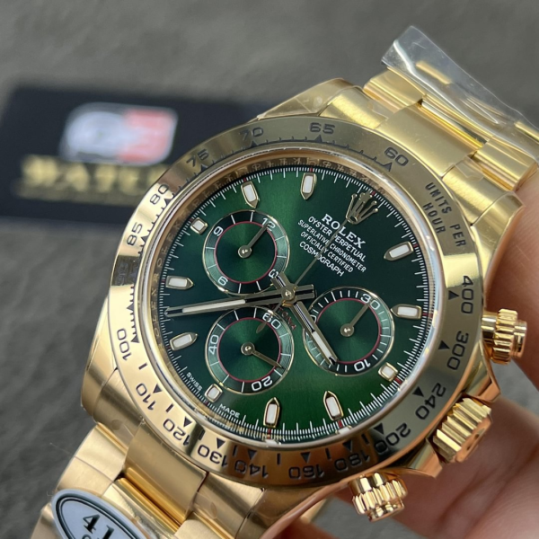 Rolex Cosmograph Daytona 116508 Yellow Gold 'John Mayer' with Green Dial Super Clone - Image 3