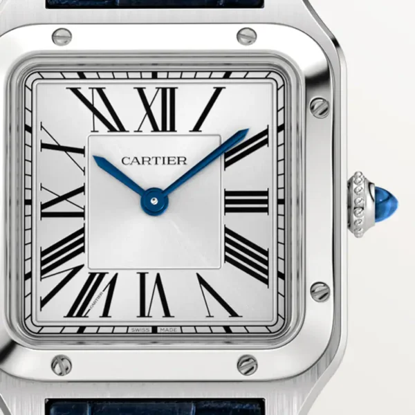 CARTIER SANTOS-DUMONT Blue Strap 38mm - Image 10