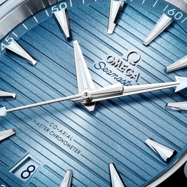 OMEGA Seamaster Aqua Terra 41mm Summer Blue Dial Rubber Strap Watch - Image 2