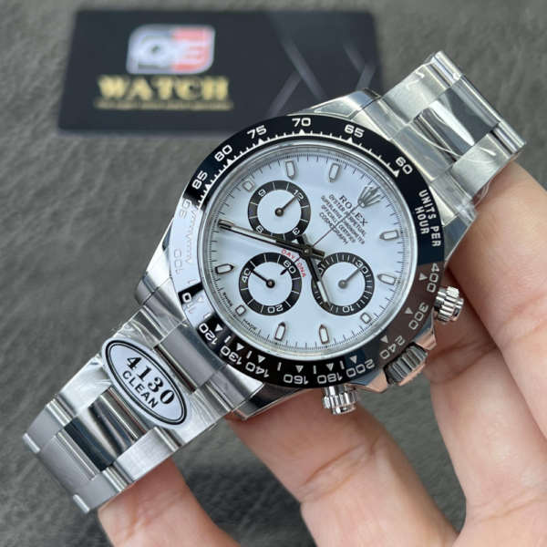 Rolex Cosmograph Daytona 116500LN Panda Stainless Steel 4130 movement Super Clone - Image 3