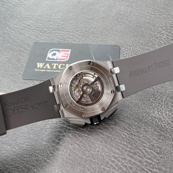 AUdemars Piguet Royal Oak Offshore Chronograph Panda dial Ceramic Bezel on Black Rubber Strap 44mm Super Clone - Image 9
