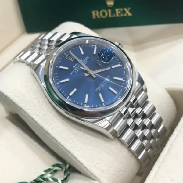 Rolex Datejust M126334-0002 41mm/36mm Stainless Steel on Jubilee with Blue Dial and Fluted Bezel - Image 5