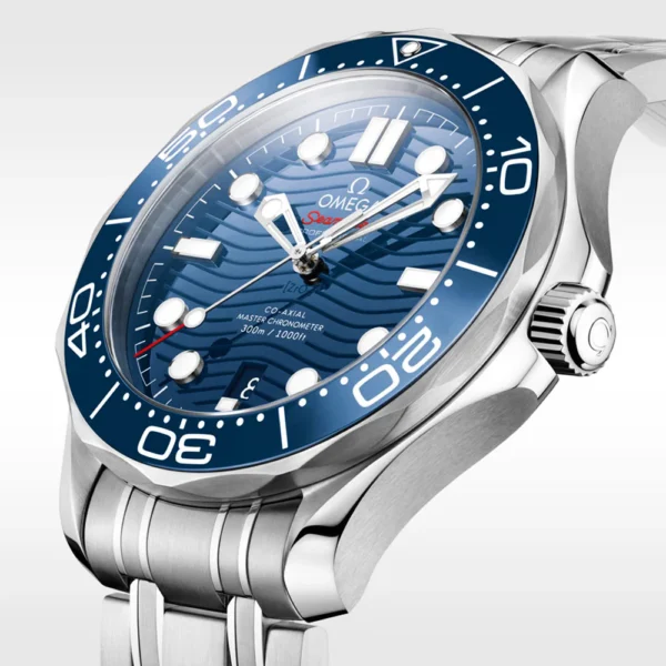 OMEGA Seamaster Diver 300m 42mm Blue Dial Men's Bracelet Watch - Image 2