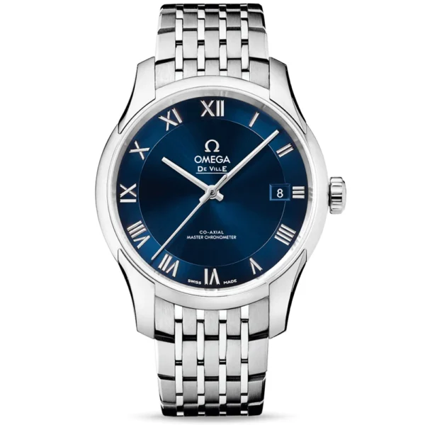 OMEGA De Ville Hour Vision 41mm Blue Dial Men's Bracelet Watch