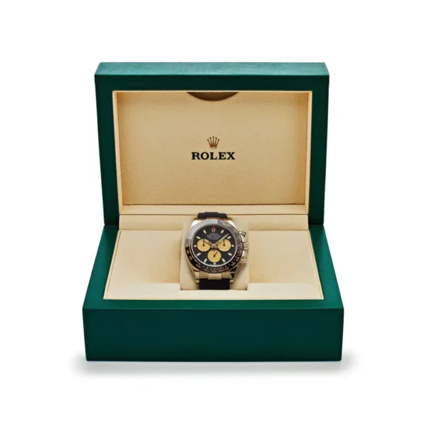 Rolex Cosmograph Daytona 116518LN 'Paul Newman' Yellow Gold Black Dial Men's Watch - Image 6