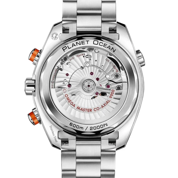 OMEGA Seamaster Planet Ocean 600m Grey Dial & Orange Bezel Bracelet Watch - Image 2
