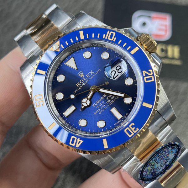 Rolex Submariner 116613LB-0005 Blue 'Two Tone' Yellow Gold and Stainless Steel 'Bluesy' with Blue Dial Super Clone - Image 5