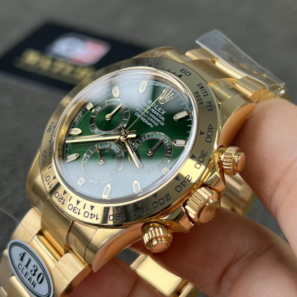 Rolex Cosmograph Daytona 116508 Yellow Gold 'John Mayer' with Green Dial Super Clone - Image 4