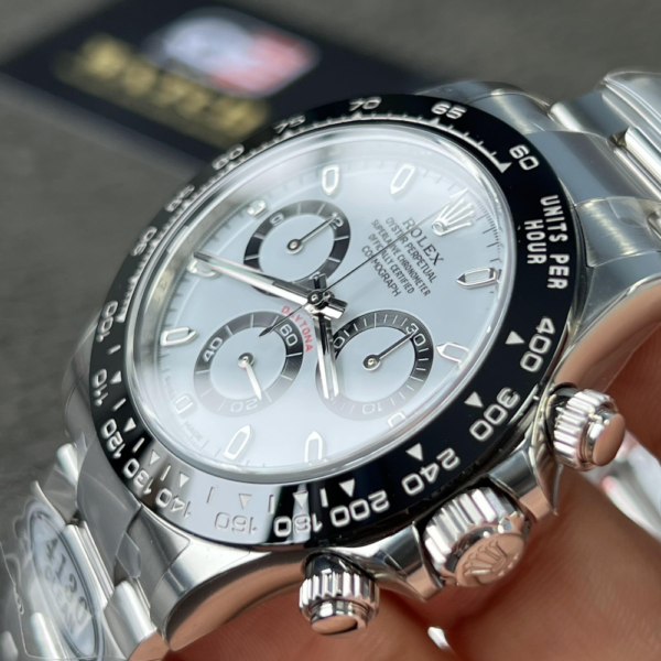 Rolex Cosmograph Daytona 116500LN Panda Stainless Steel 4130 movement Super Clone - Image 6