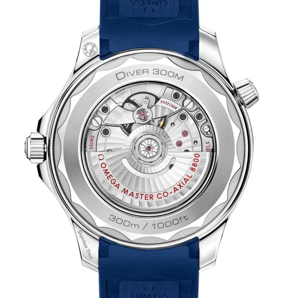 OMEGA Seamaster Diver 300m 42mm Blue Dial Men's Rubber Strap Watch - Image 2