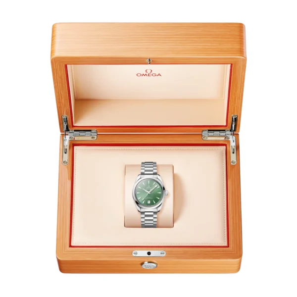 OMEGA Seamaster Aqua Terra Shades 38mm Bay Green Dial Bracelet Watch - Image 4