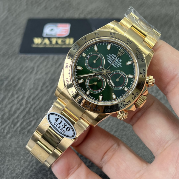 Rolex Cosmograph Daytona 116508 Yellow Gold 'John Mayer' with Green Dial Super Clone - Image 2