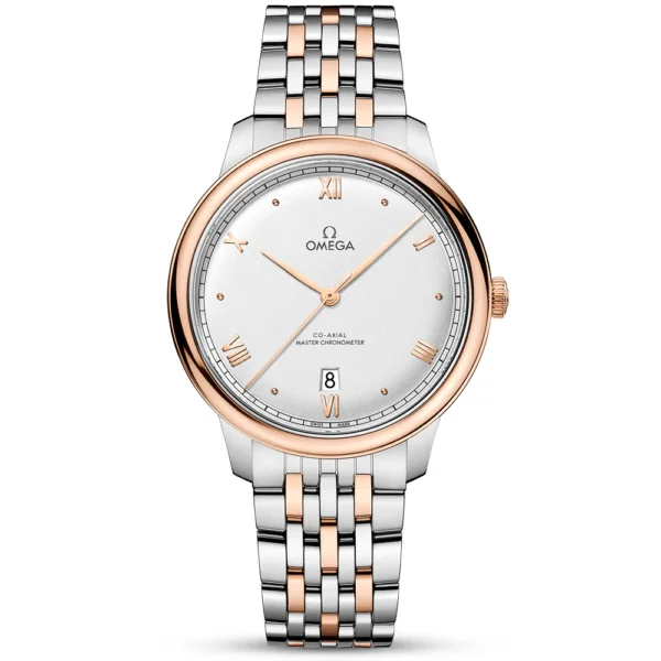OMEGA De Ville Prestige 40mm Two-Tone Silver Dial Automatic Bracelet Watch
