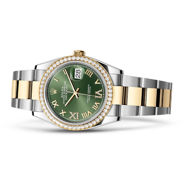 Rolex DATEJUST Oyster, 36 mm, Oystersteel, yellow gold and diamonds M126283RBR-0012 - Image 2