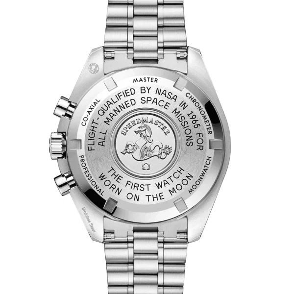 OMEGA Speedmaster Moonwatch 42mm Hesalite Glass Men's Bracelet Watch - Image 2