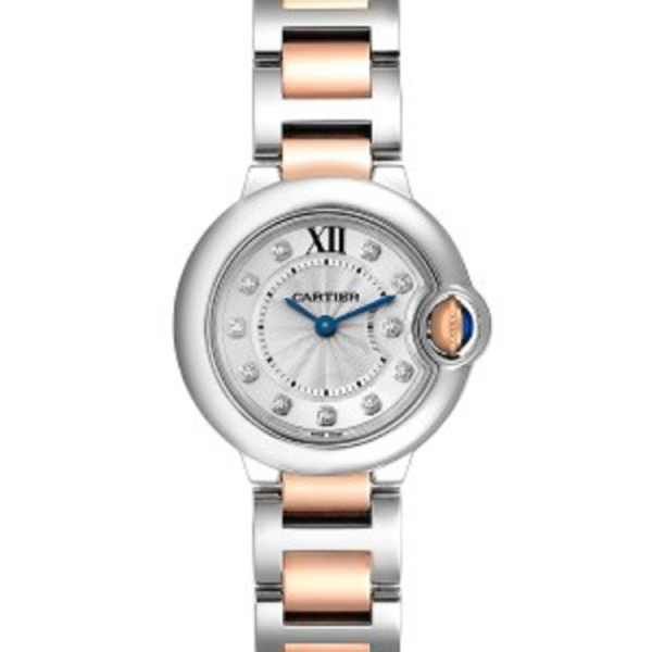 CARTIER BALLON BLEU Rose Gold Mix Diamond Dial 36mm