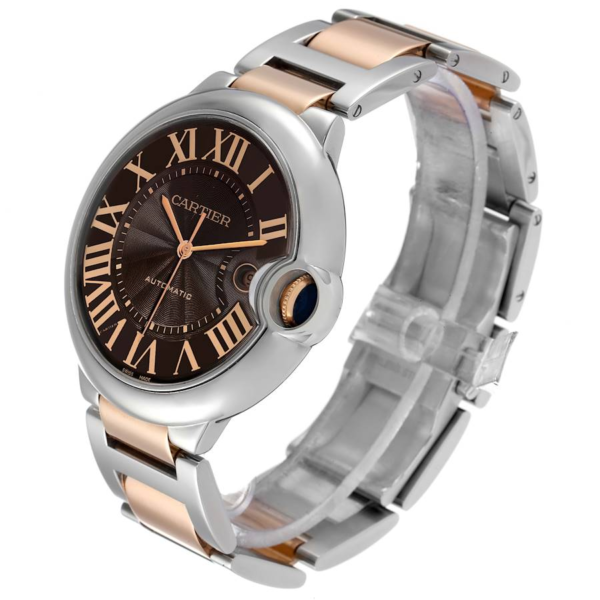 CARTIER BALLON BLEU Rose Gold Mix Chocolate 42mm - Image 2