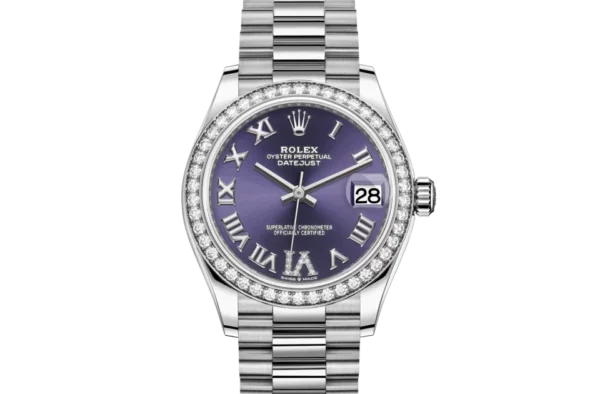 Rolex DATEJUST Oyster, 31 mm, white gold and diamonds M278289RBR-0019 - Image 3