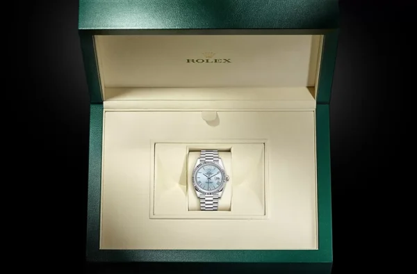 Rolex DAY-DATE Oyster, 40 mm, platinum and diamonds M228396TBR-0002 - Image 4