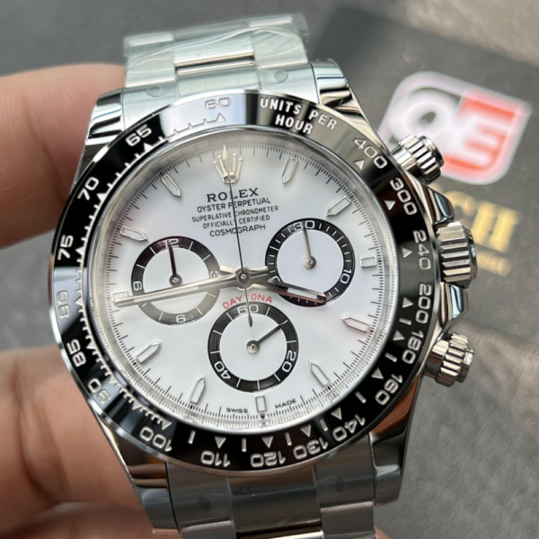 Rolex Cosmograph Daytona New Panda 126500LN Stainless Steel 4131 movement Super Clone - Image 4