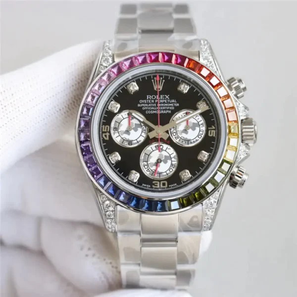 Rolex Cosmograph Daytona 116599 RBOW Diamond Silver Stainless Steel 40mm - Image 4