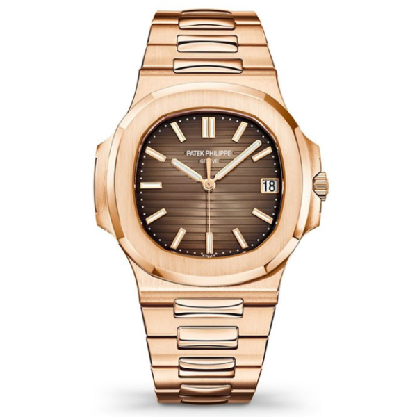 PATEK PHILIPPE Nautilus Rose Gold with Chocolate Dial (40mm) Super Clone