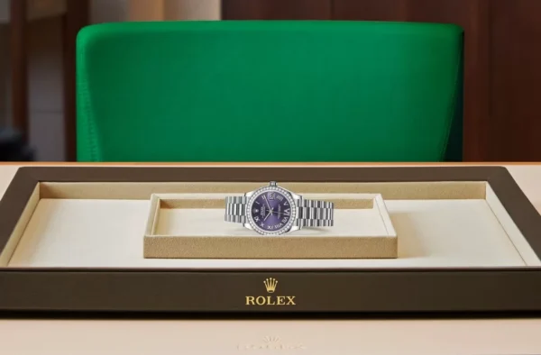Rolex DATEJUST Oyster, 31 mm, white gold and diamonds M278289RBR-0019 - Image 5