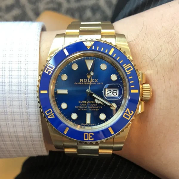 Rolex Submariner m126618LB Blue 18K Yellow Gold - Image 8